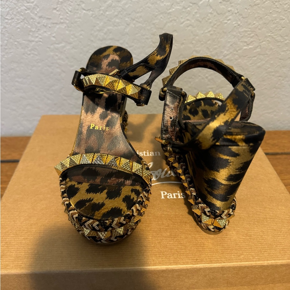 Christian Louboutin Leopard Print Heels 37